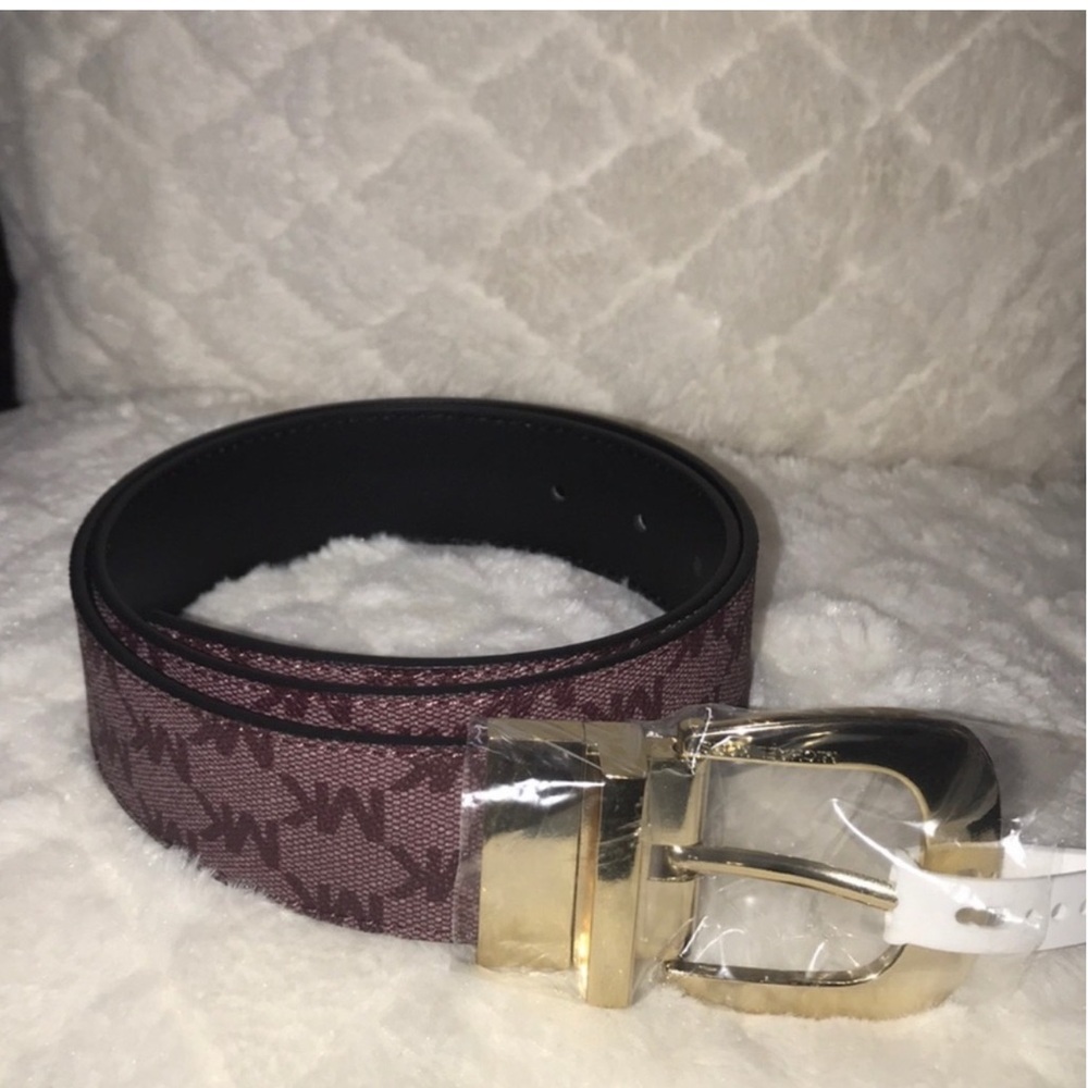 Michael Kors Twist Reversible Belt Genuine Leather size medium. NWT - Picture 7 of 15